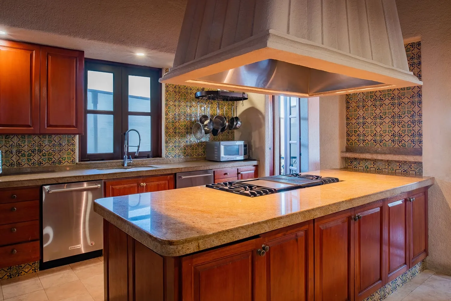 Fully equipped gourmet kitchen at Casa Brooks in Cabo del Sol