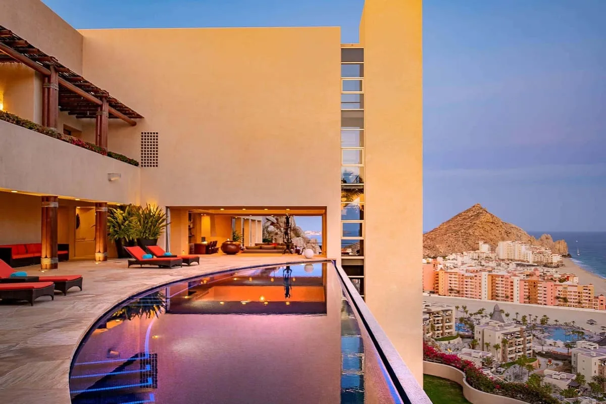 Villa Bellissima Cabo with infinity pool and panoramic ocean views over Cabo San Lucas