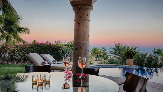 casa gloria outdoor dining sunset view casa gloria outdoor dining sunset view